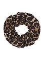view 1 of 2 Printed Cotton Scrunchie in Leopard