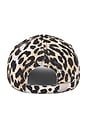 view 3 of 3 Washed Cotton Canvas Embroidered Cap in Leopard