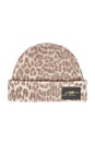 view 1 of 2 Graphic Mix Printed Leopard Beanie in Leopard