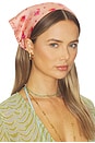 view 1 of 3 Silk Head Scarf in Lantana