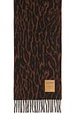 view 6 of 5 Compact Wool Scarf Leopard in Rawhide