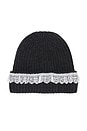 view 1 of 2 Compact Wool Lace Beanie in Phantom