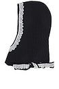 view 4 of 4 Compact Wool Balaclava Lace in Sky Captain