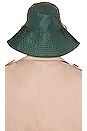 view 3 of 5 Recycled Tech Bucket Hat in Dark Green