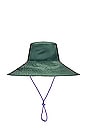 view 4 of 5 Recycled Tech Bucket Hat in Dark Green