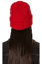 view 2 of 3 Rib Knit Beanie in High Risk Red