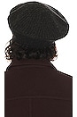 view 2 of 3 Structured Rib Beret in Black