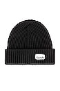 view 3 of 3 Structured Rib Beanie in Black