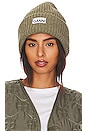 view 1 of 3 BONNET STRUCTURED RIB KNIT ACCESSORIES in Dusty Olive