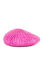 view 3 of 4 BÉRET MOHAIR in Phlox Pink