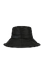 view 4 of 4 Recycled Tech Bucket Hat in Black