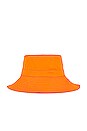 view 3 of 4 Tech Bucket Hat in Vibrant Orange