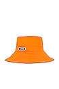 view 4 of 4 Tech Bucket Hat in Vibrant Orange