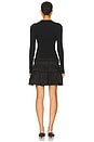 view 3 of 3 Melange Rib Knit Mini Dress in Black