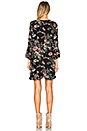 view 3 of 3 Bartlett Georgette Mini Dress in Black Bouquet