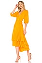 view 2 of 3 VESTIDO WILKIE SEERSUCKER in Turmeric Orange