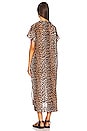 view 4 of 4 Long Caftan in Leopard