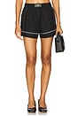 view 1 of 6 Elasticated Shorts in Black