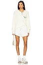 view 5 of 6 x REVOLVE Linen Elasticated Shorts in Egret