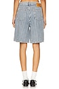 view 4 of 6 Light Stripe Denim Shorts in Soft Chambray