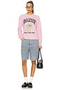view 5 of 6 Light Stripe Denim Shorts in Soft Chambray