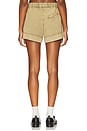 view 4 of 6 Washed Stretch Cotton Elasticated Shorts in Boa