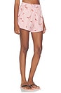 view 4 of 7 Printed Stretch Cotton Short in Silver Pink