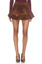 view 1 of 6 Corduroy Flounce Short in Tortoise Shell