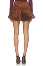view 5 of 6 Corduroy Flounce Short in Tortoise Shell