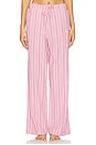 view 1 of 6 Stripe Cotton Pyjamas Pants in Lilac Sachet