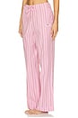 view 3 of 6 Stripe Cotton Pyjamas Pants in Lilac Sachet