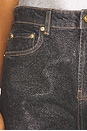 view 6 of 6 Shimmery Foil Denim Stary in Washed Black