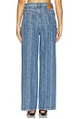 view 4 of 6 Structured Denim Double Fly Baggy Jean in Mid Blue Stone