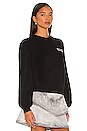 view 2 of 4 Puff Shoulder Sweatshirt in Black