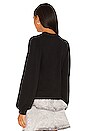 view 3 of 4 Puff Shoulder Sweatshirt in Black
