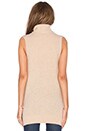 view 4 of 5 Turtleneck Sweater Tank in Ivory Cream Melange