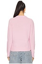 view 3 of 4 Graphic Wool Mix Poodle Crewneck in Chalk Pink