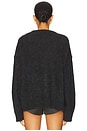 view 3 of 4 Fine Brushed Alpaca Banana Oversized O-neck in Phantom