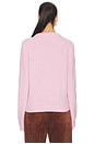 view 3 of 4 Graphic Wool Sweater in Chalk Pink