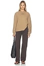 view 4 of 5 Future Essentials Washed Effect Long Sleeve Pullover in Coca Mocha
