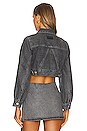 view 4 of 5 Cropped Trucker Jacket in Sharkskin