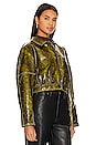 view 3 of 5 BLOUSON SNAKE in Spinach Green