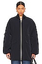 view 2 of 6 Oversized Bomber Jacket in Sky Captain