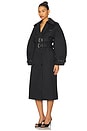 view 3 of 5 Bonded Trench Coat in Black