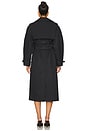 view 4 of 5 Bonded Trench Coat in Black