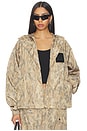 view 2 of 6 BLOUSON PRINTED FLYWEIGHT NYLON HOODED in Burro