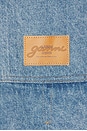 view 6 of 6 Patchwork Denim Midi Jacket in Mid Blue Vintage