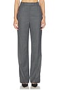 view 1 of 6 Wool Melange Suiting Straight Pant in Phantom