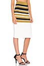 view 2 of 4 Midi Skirt in Cream Stripes