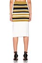 view 3 of 4 Midi Skirt in Cream Stripes